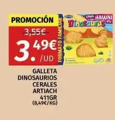 Maskom Supermercados Artiach - galleta dinosaurios cerales oferta