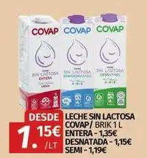 Maskom Supermercados Covap - leche sin lactosa oferta
