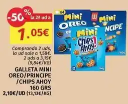 Maskom Supermercados Oreo - galleta mini / chips ahoy / principe oferta
