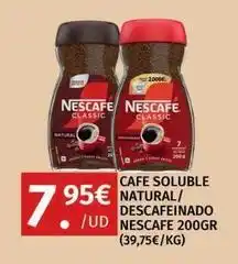 Maskom Supermercados Nescafé - cafe soluble natural/ descafeinado oferta