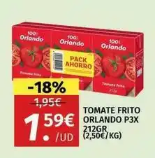 Maskom Supermercados Orlando - tomate frito oferta