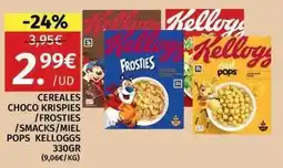 Maskom Supermercados Kellogg's - cereales choco krispies / frosties / smacks / miel pops oferta