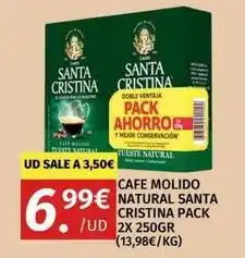 Maskom Supermercados Santa cristina - cafe molido natural oferta