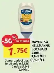 Maskom Supermercados Hellmann's - mayonesa bocabajo oferta