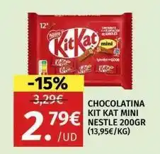 Maskom Supermercados Nestlé - chocolatina kit kat mini oferta