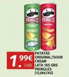 Maskom Supermercados Pringles - patatas original/sour cream/ud lata oferta