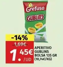 Maskom Supermercados Grefusa - aperitivo gublins bolsa oferta
