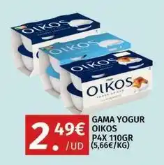 Maskom Supermercados Oikos - gama yogur oferta