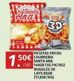 Maskom Supermercados Lay's - patatas fritas santa ana oferta
