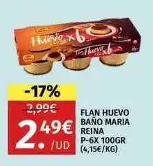 Maskom Supermercados Postres reina - flan huevo bano maria oferta