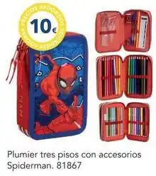 Tiendas MGI Spiderman - plumier tres pisos con accesorios oferta