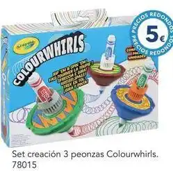 Tiendas MGI Crayola - set creacion 3 peonzas colourwhirls oferta