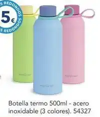 Tiendas MGI Botella termo 500ml - acero inoxidable (3 colores) oferta