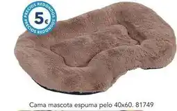 Tiendas MGI Cama mascota espuma pelo 40x60 oferta