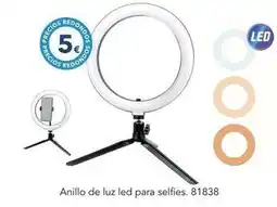 Tiendas MGI Redondo - anillo de luz led para selfies oferta
