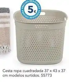 Tiendas MGI Cesta ropa cuadrada oferta