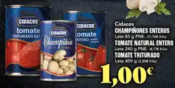 Gadis Cidacos champiñones enteros oferta