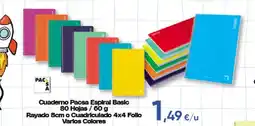 Hiper FROIZ Pacsa cuaderno espiral basic oferta