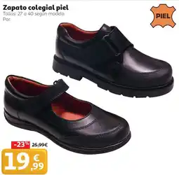 Alcampo Zapato colegial piel oferta