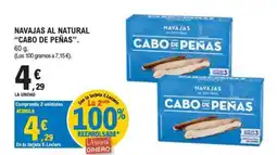E.Leclerc CABO DE PEÑAS Navajas al natural oferta