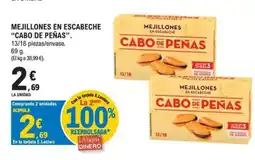 E.Leclerc CABO DE PEÑAS Mejillones en escabeche oferta