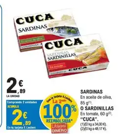 E.Leclerc CUCA Sardinas oferta