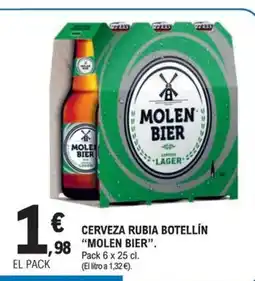 E.Leclerc MOLEN BIER Cerveza rubia botellín oferta