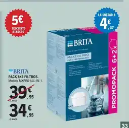E.Leclerc BRITA Pack 6+2 filtros oferta