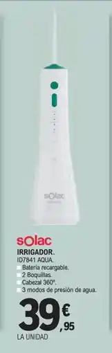 E.Leclerc SOLAC Irrigador oferta
