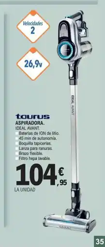 E.Leclerc TAURUS Aspiradora. ideal avant oferta