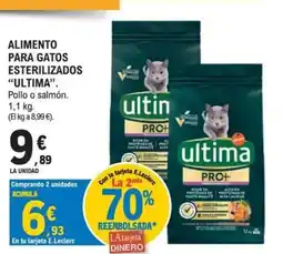 E.Leclerc ULTIMA Alimento para gatos esterilizados oferta