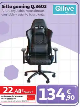 Alcampo QILIVE Silla gaming Q.3603 oferta