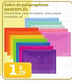 Alcampo GRAFOPLÁS Sobre de polipropileno oferta