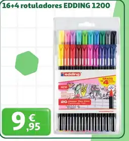 Alcampo EDDING 16+4 rotuladores1200 oferta