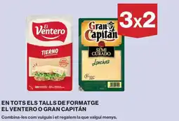 Hipercor EL VENTERO O GRAN CAPITÁN En tots els talls de formatge oferta