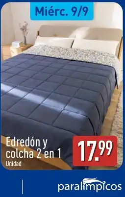 ALDI paralímpicos edredón y colcha 2 en 1 oferta