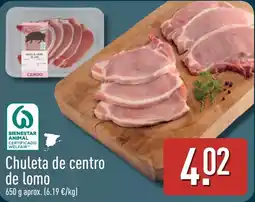 ALDI Chuleta de centro de lomo oferta