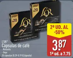 ALDI L'OR Càpsulas de cafè oferta