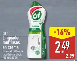ALDI Cif limpiador multiusos en crema oferta