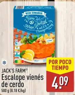 ALDI Jack's Farm Escalope vienés de cerdo oferta