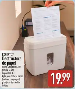 ALDI Expertiz destructora de papel oferta