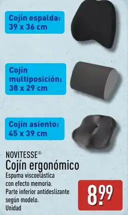 ALDI Novitesse Cojín ergonómico oferta