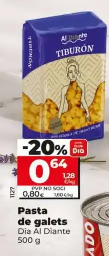 Dia Dia al diante pastas de galets oferta