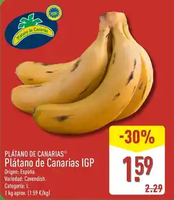 ALDI Plátano de Canarias Plátano de Canarias IGP oferta