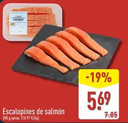 ALDI Escalopines de salmón oferta