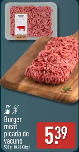 ALDI Burger meat picada de vacuno oferta