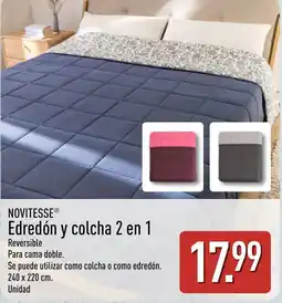 ALDI Novitesse edredon y colcha 2 en 1 oferta