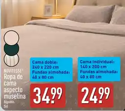 ALDI Novitesse ropa de cama aspecto muselina oferta