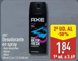 ALDI Axe desodorante en spray oferta