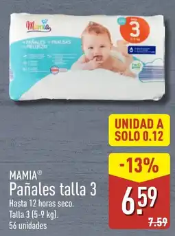 ALDI Mamia Pañales talla 3 oferta